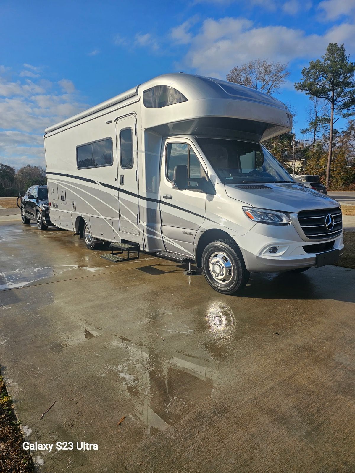 Class C motorhome cleaned