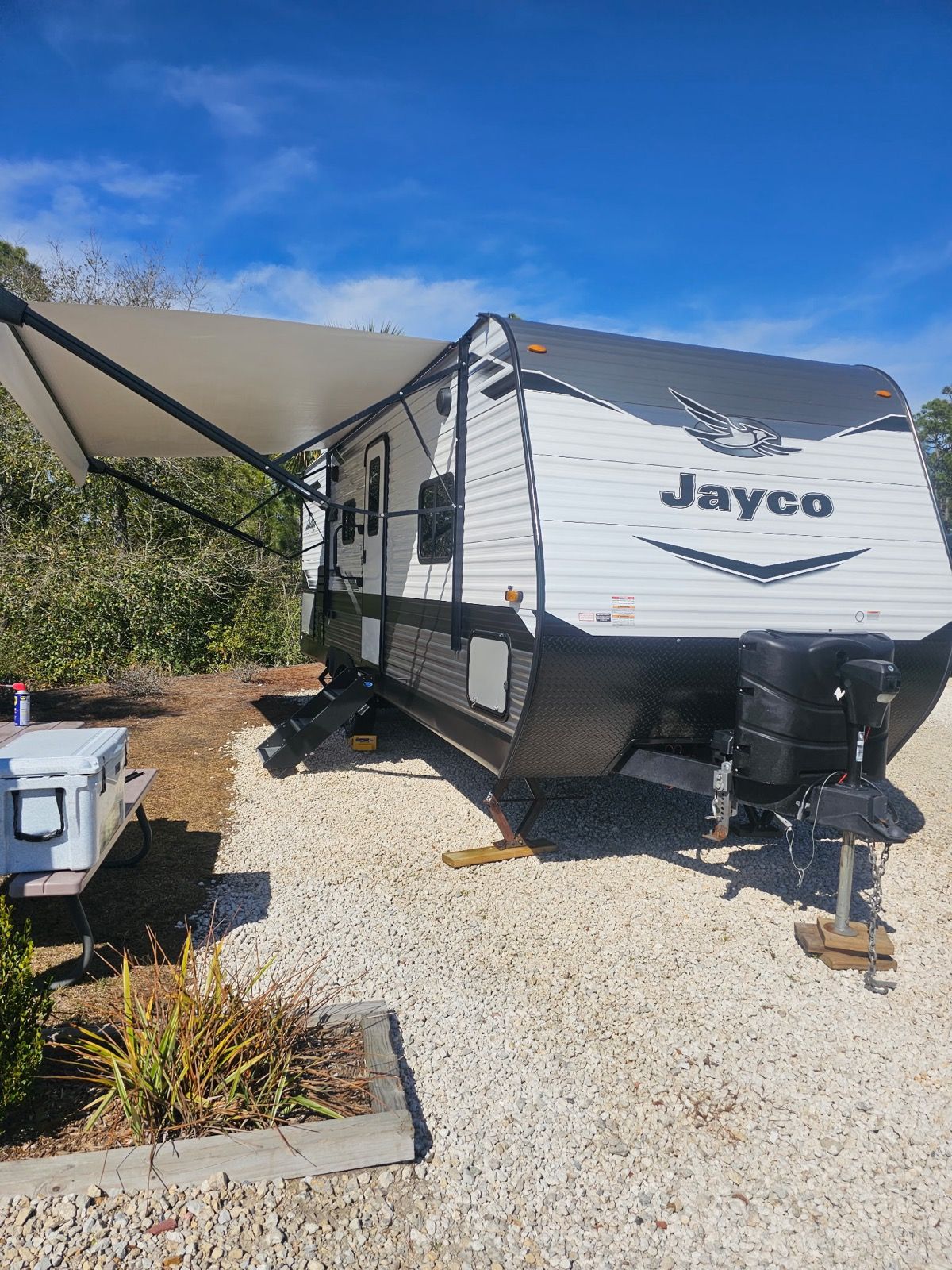 Travel trailer freshly washed